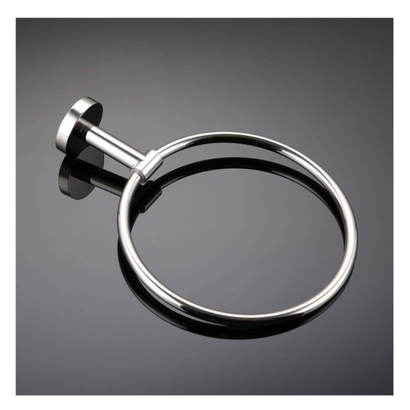 🔴 3/$25 Polished Steel Towel Ring Holder - Picture 5 of 7